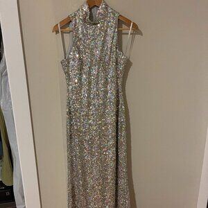 Simon Miller Sculpty Sleeveless Sequin Dress in Iridescent